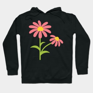 Cute Cartoon Red Daisy Hoodie